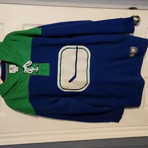 Fanatics Green and Blue Lace-Up Hoodie